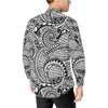 Polynesian Tribal Pattern Men's Long Sleeve Shirt