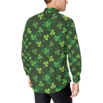 Irish Pattern Print Design 03 Men's Long Sleeve Shirt