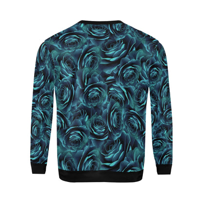 Camellia Pattern Print Design CM04 Men Long Sleeve Sweatshirt