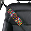 Kaleidoscope Pattern Print Design 02 Car Seat Belt Cover
