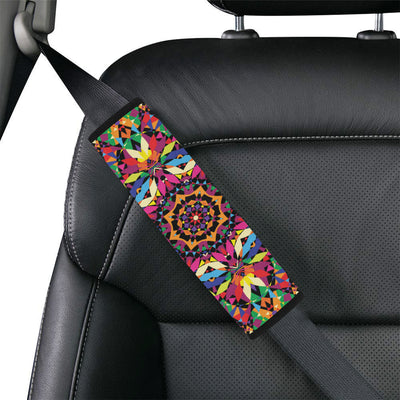 Kaleidoscope Pattern Print Design 02 Car Seat Belt Cover