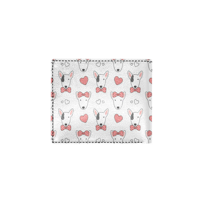 Bull Terriers Pattern Print Design 08 Men's ID Card Wallet