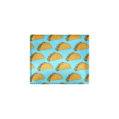 Taco Pattern Print Design TC03 Men's ID Card Wallet