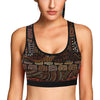 African Pattern Print Design 07 Sports Bra