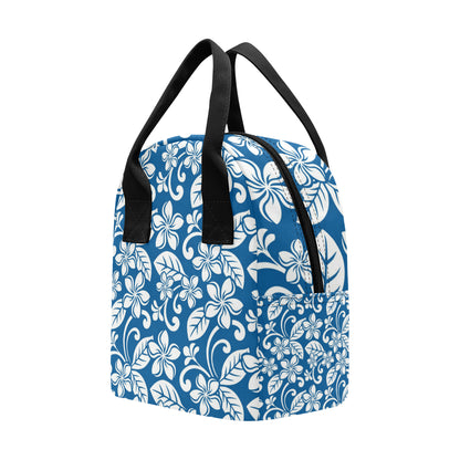 Plumeria Pattern Print Design PM013 Insulated Lunch Bag