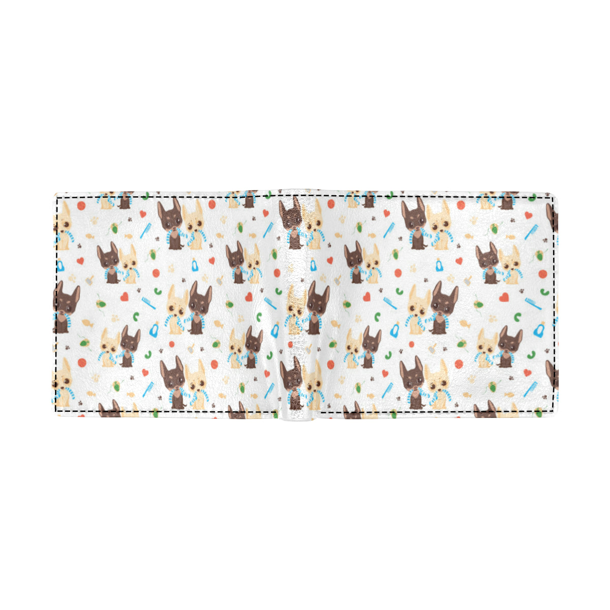 Chihuahua Pattern Print Design 06 Men's ID Card Wallet