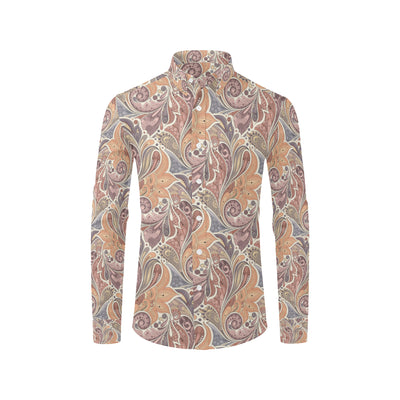 Boho Pattern Print Design 03 Men's Long Sleeve Shirt