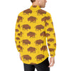 Bison Native Pattern Print Design 01 Men's Long Sleeve Shirt