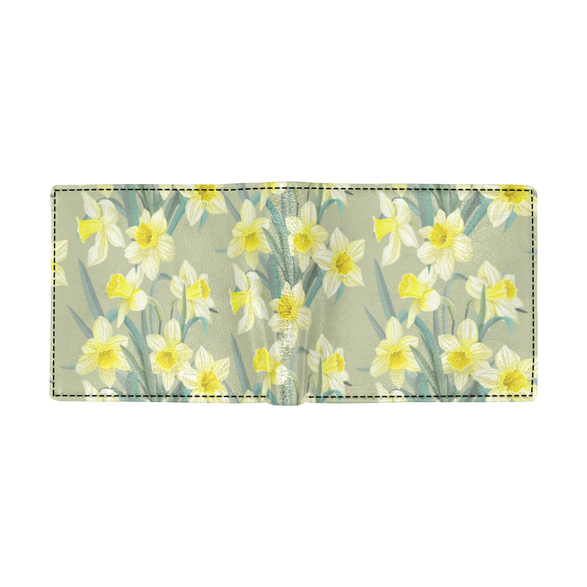 Daffodils Pattern Print Design DF01 Men's ID Card Wallet