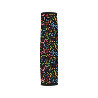 Music Note Colorful Themed Print Car Seat Belt Cover