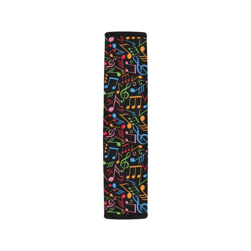 Music Note Colorful Themed Print Car Seat Belt Cover