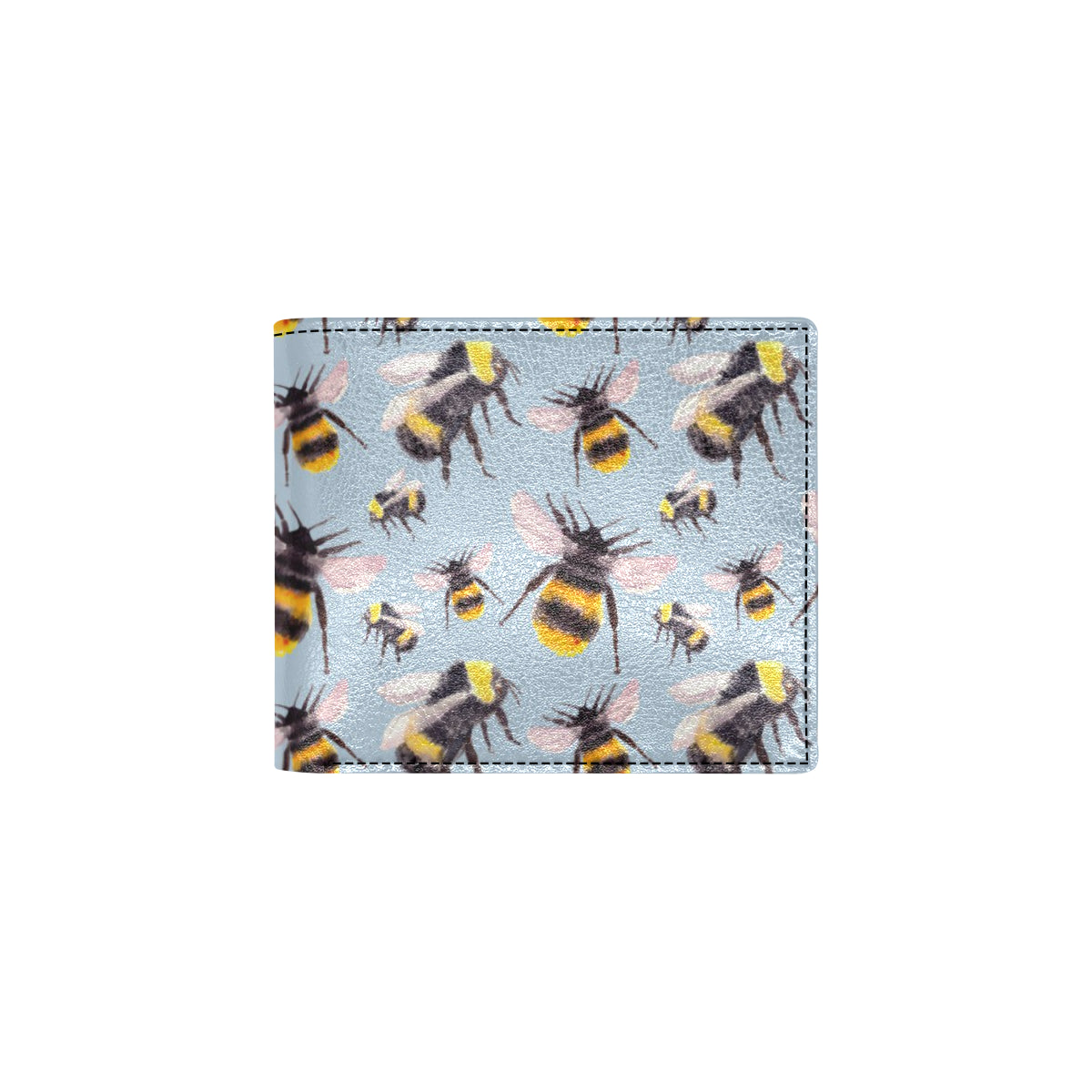Bee Pattern Print Design BEE08 Men's ID Card Wallet