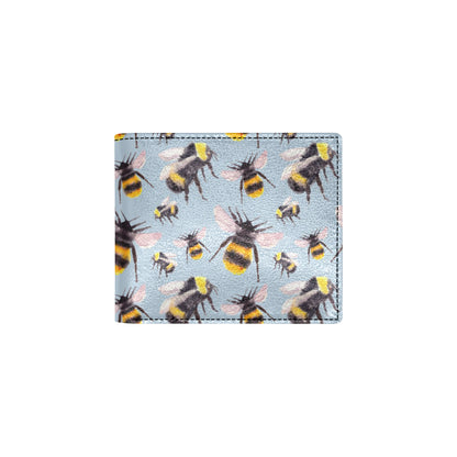 Bee Pattern Print Design BEE08 Men's ID Card Wallet