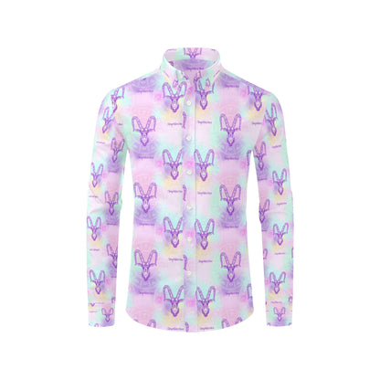 Capricorn Zodiac Pattern Print Design 02 Men's Long Sleeve Shirt