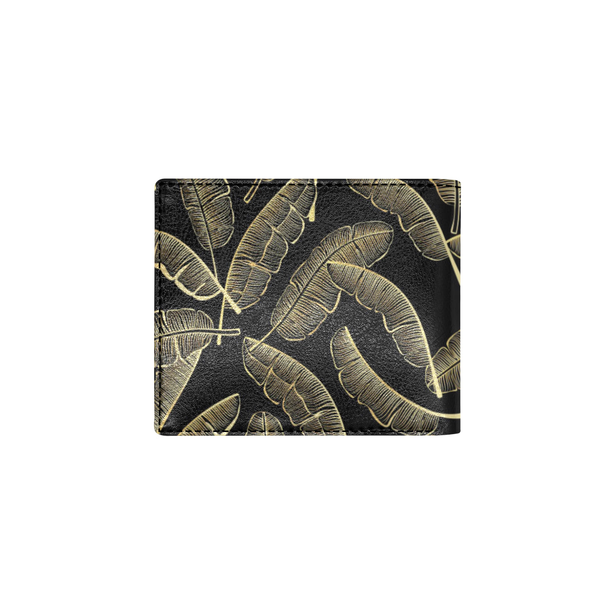 Banana Leaf Pattern Print Design BL07 Men's ID Card Wallet