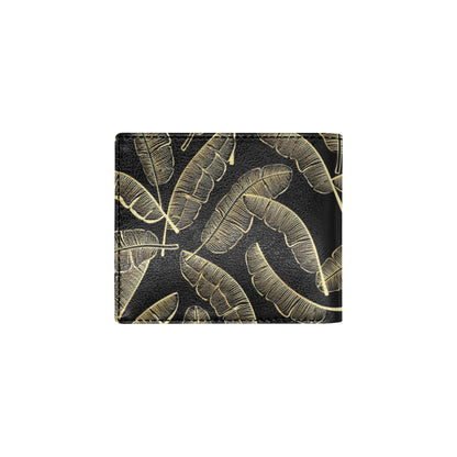 Banana Leaf Pattern Print Design BL07 Men's ID Card Wallet