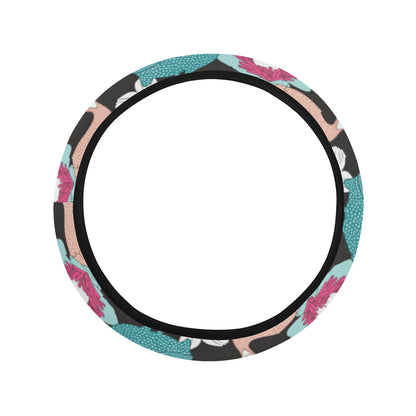 Guinea Fowl Pattern Print Design 03 Steering Wheel Cover with Elastic Edge