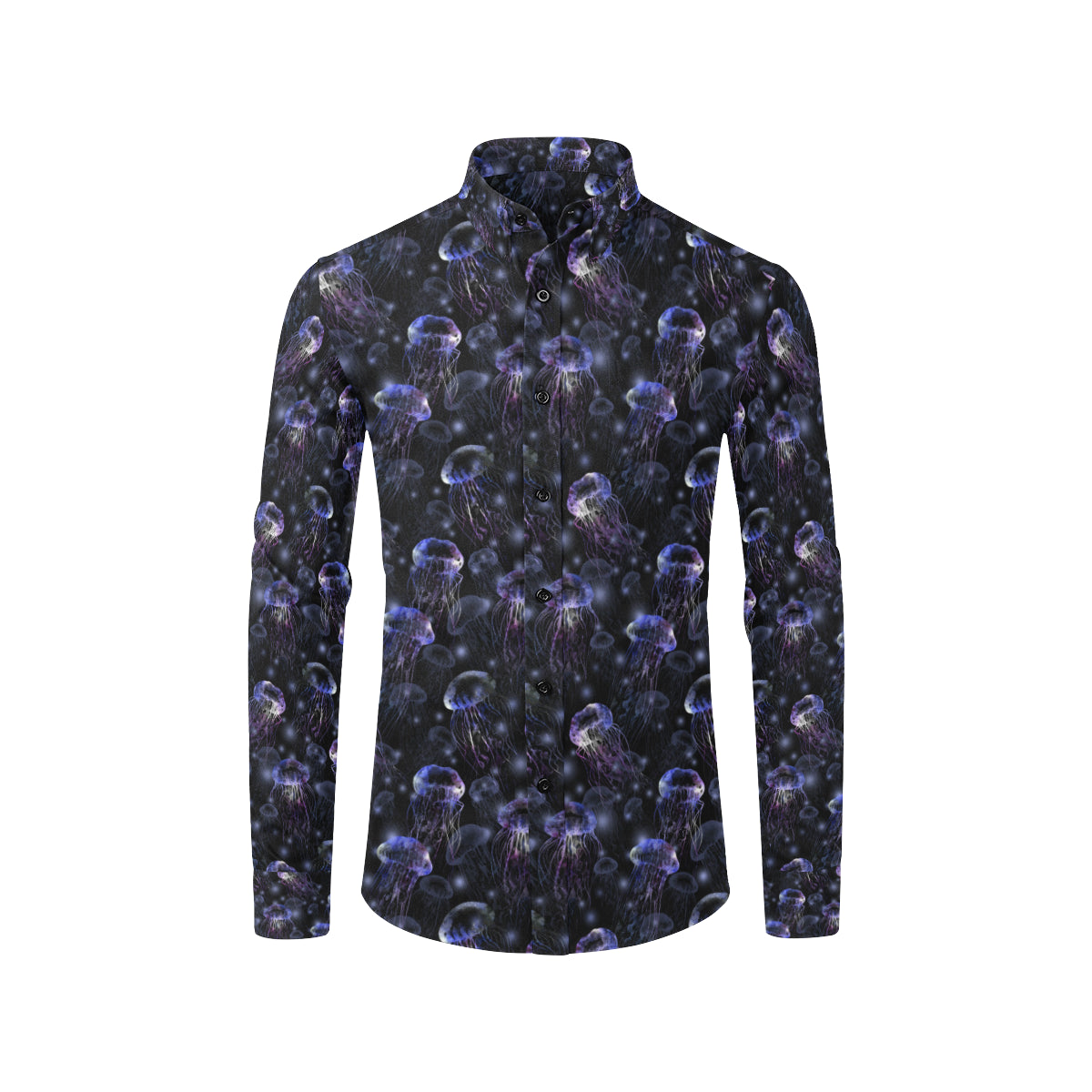 Jellyfish Themed Men's Long Sleeve Shirt