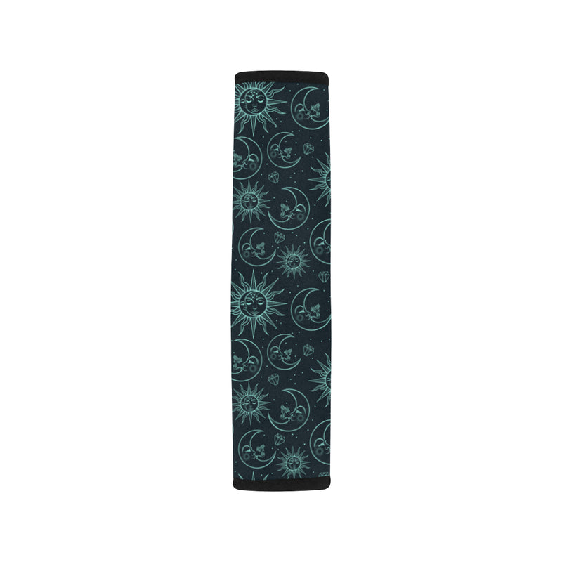 Sun Moon Magic Design Themed Print Car Seat Belt Cover