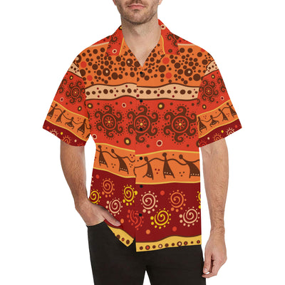 African Pattern Print Design 04 Men's Hawaiian Shirt