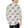 Sea Turtle Pattern Print Design T07 Men's Long Sleeve Shirt