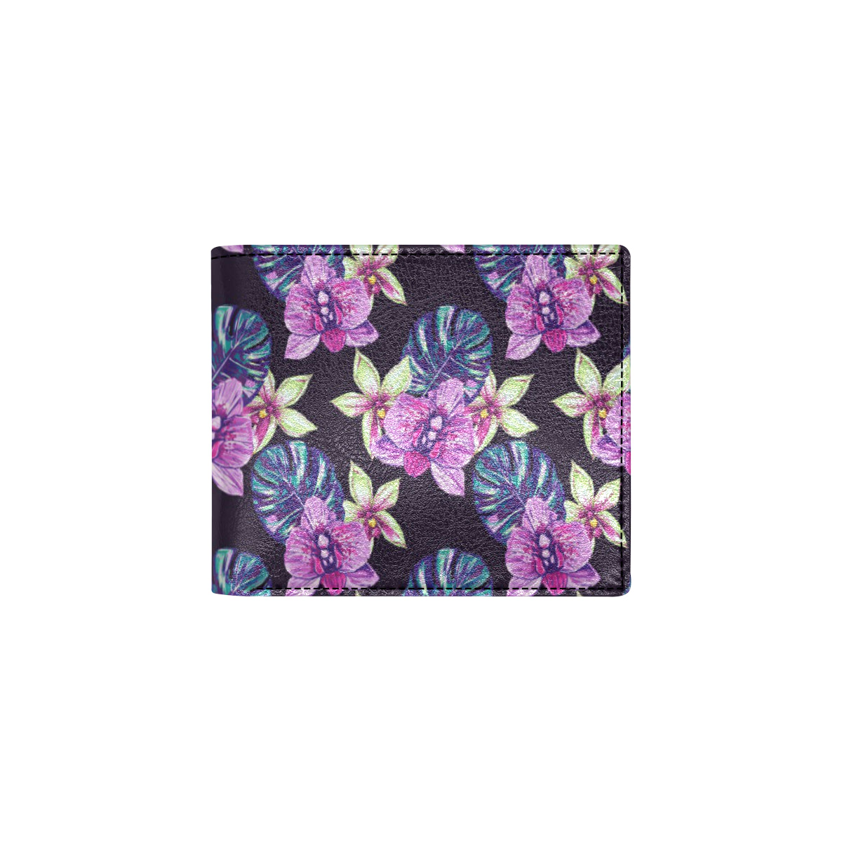 Orchid Pattern Print Design OR010 Men's ID Card Wallet