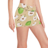 Apple Pattern Print Design AP07 Yoga Shorts