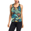 Tropical Palm Leaves Hawaiian Flower Women's Racerback Tank Top