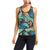 Tropical Palm Leaves Hawaiian Flower Women's Racerback Tank Top