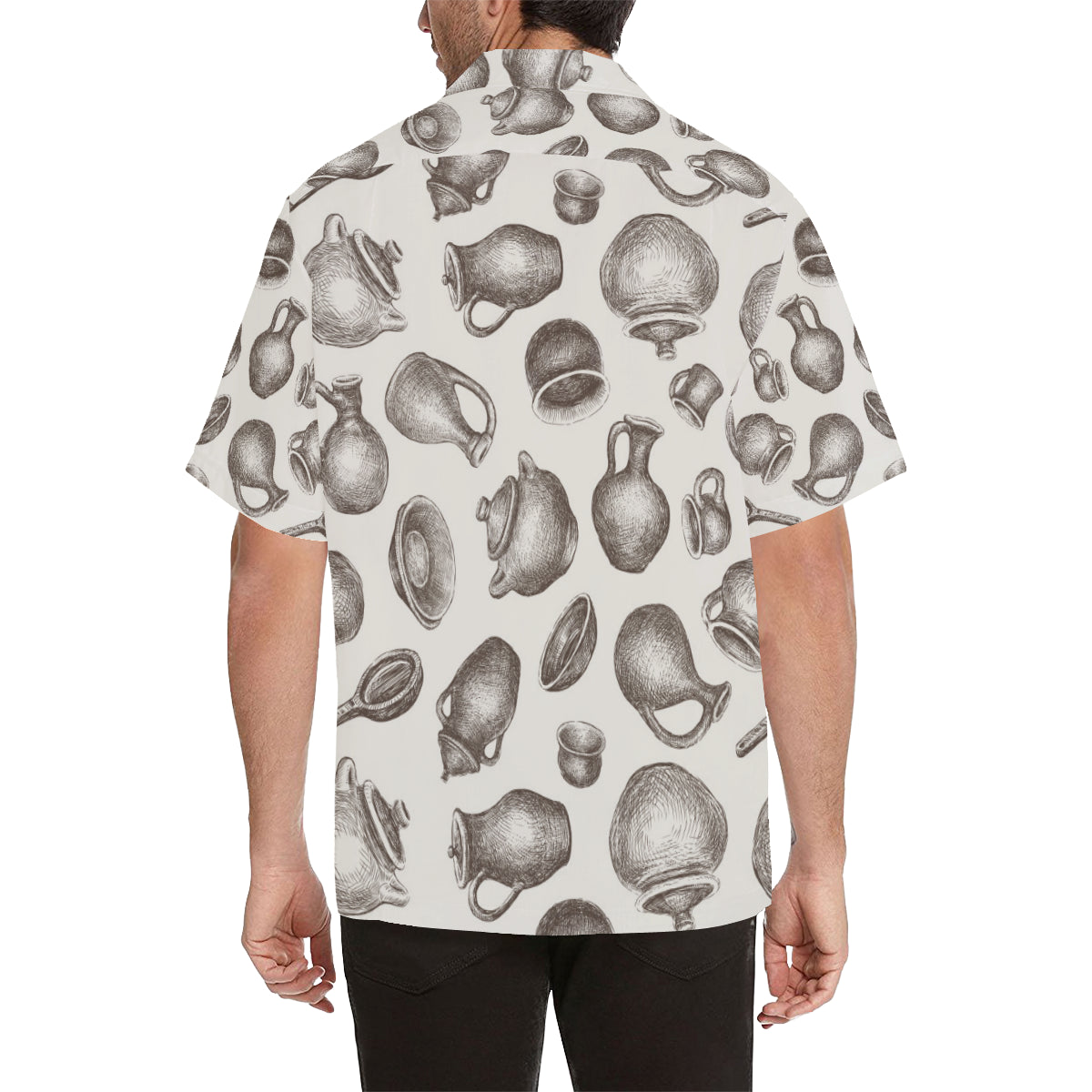 Pottery Pattern Print Design A01 Men's Hawaiian Shirt