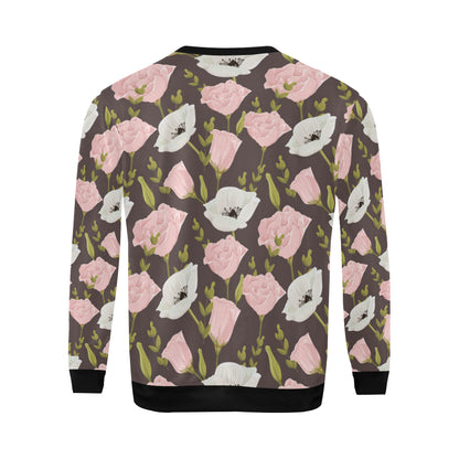 Anemone Pattern Print Design AM011 Men Long Sleeve Sweatshirt