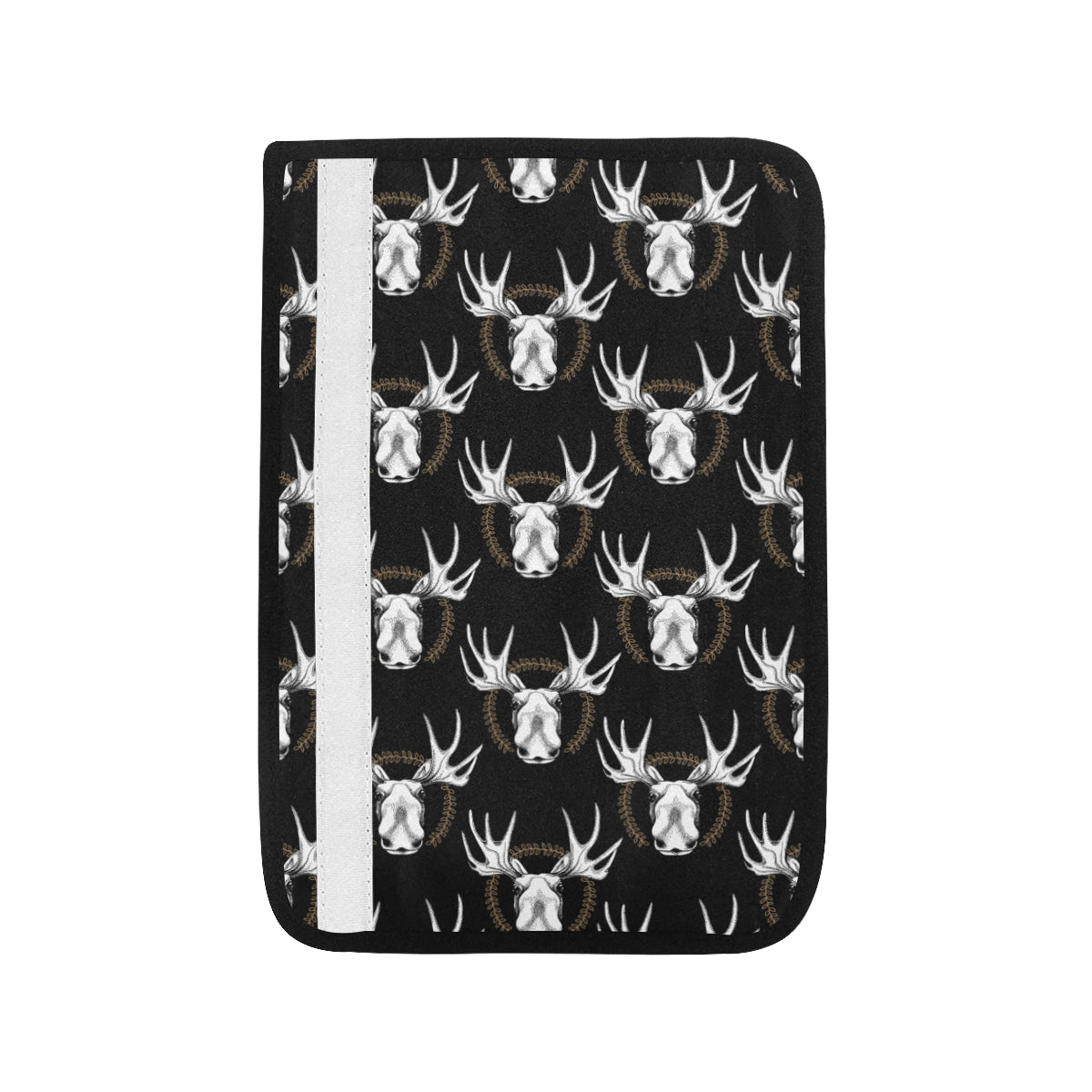 Moose Pattern Print Design 02 Car Seat Belt Cover
