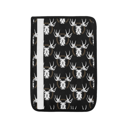 Moose Pattern Print Design 02 Car Seat Belt Cover