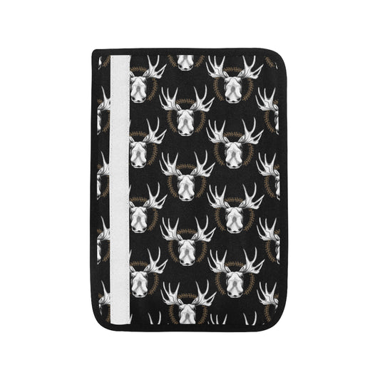 Moose Pattern Print Design 02 Car Seat Belt Cover