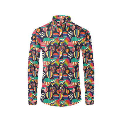 Ballon Pattern Print Design 02 Men's Long Sleeve Shirt