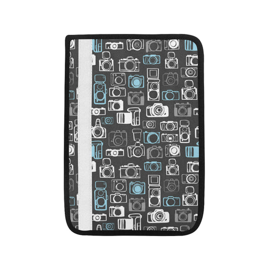 Camera Pattern Print Design 04 Car Seat Belt Cover