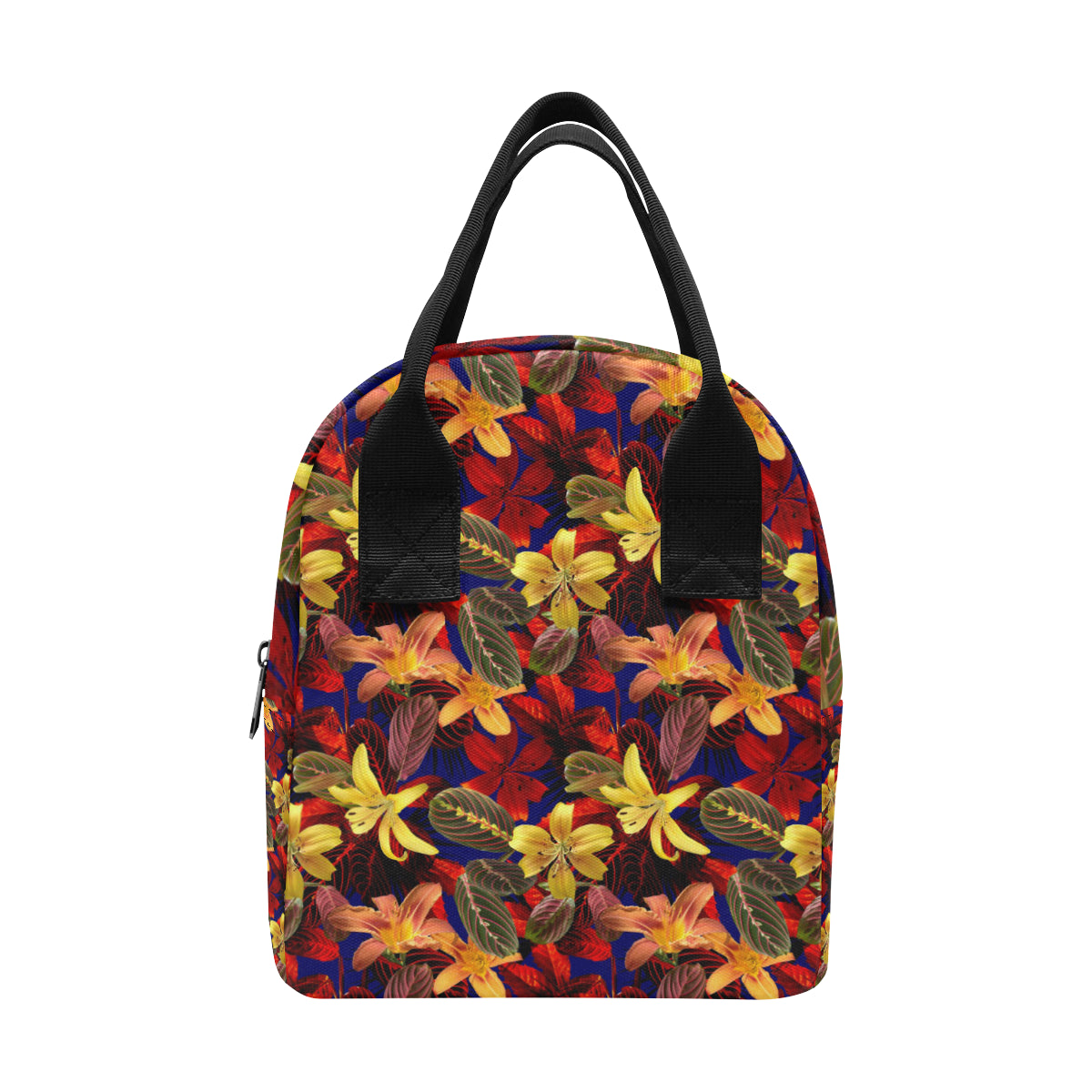 Lily Pattern Print Design LY014 Insulated Lunch Bag