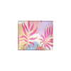 Pink Tropical Palm Leaves Men's ID Card Wallet