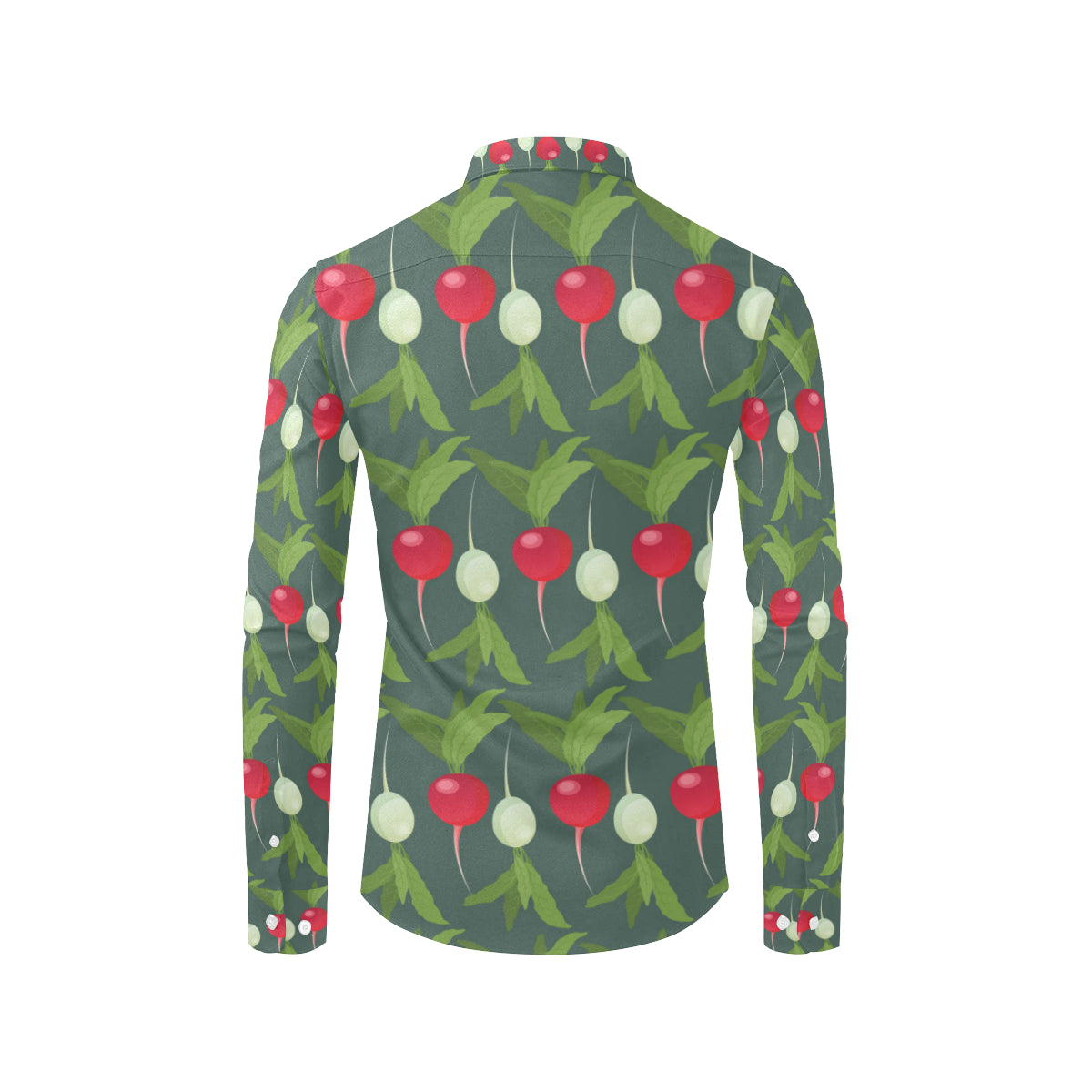 Radish Pattern Print Design A03 Men's Long Sleeve Shirt