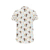 Chihuahua Pattern Print Design 06 Men's Short Sleeve Button Up Shirt