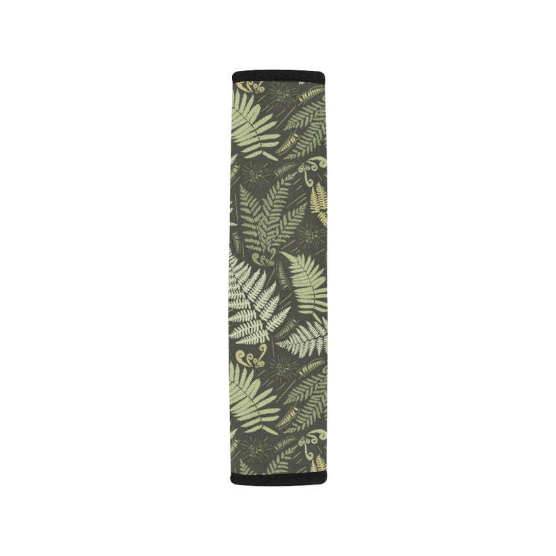 Fern Leave Green Print Pattern Car Seat Belt Cover