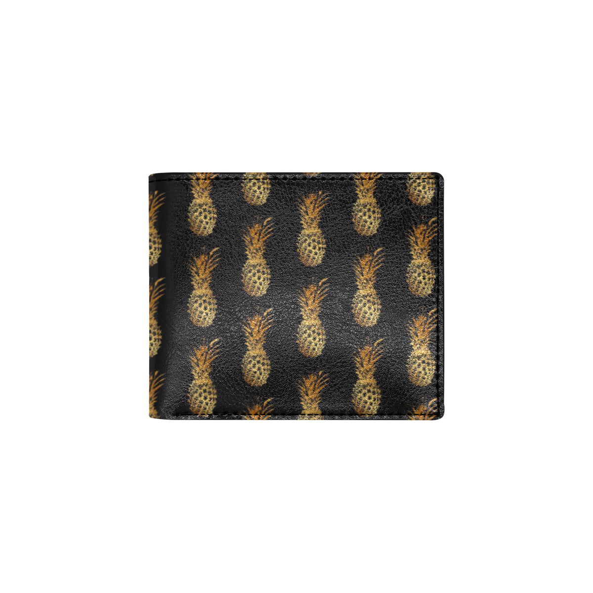 Pineapple Pattern Print Design A02 Men's ID Card Wallet