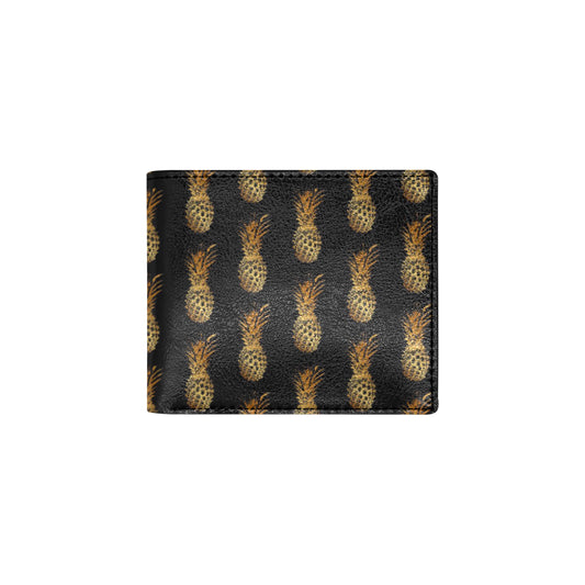 Pineapple Pattern Print Design A02 Men's ID Card Wallet
