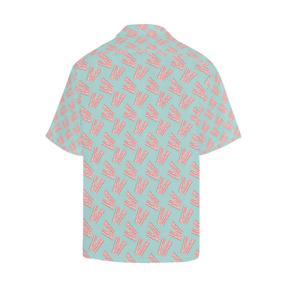 Bacon Pattern Print Design 04 Men's Hawaiian Shirt