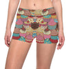 Cupcake Pattern Print Design CP01 Yoga Shorts