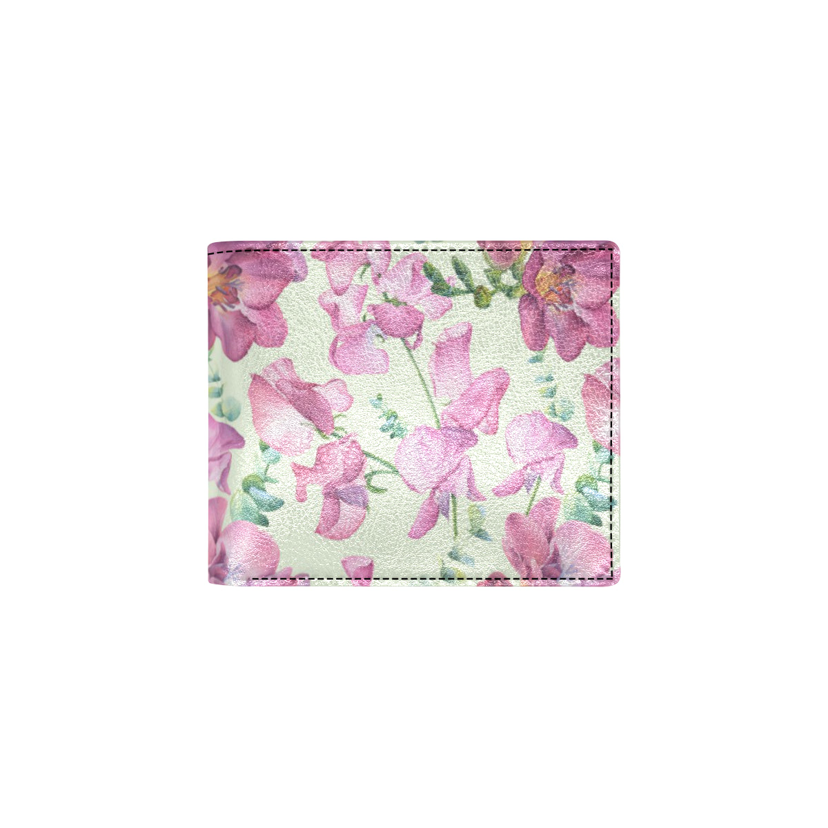 Peony Pattern Print Design PE011 Men's ID Card Wallet