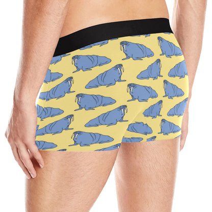 Walrus Pattern Print Design 02 Men's Boxer Briefs
