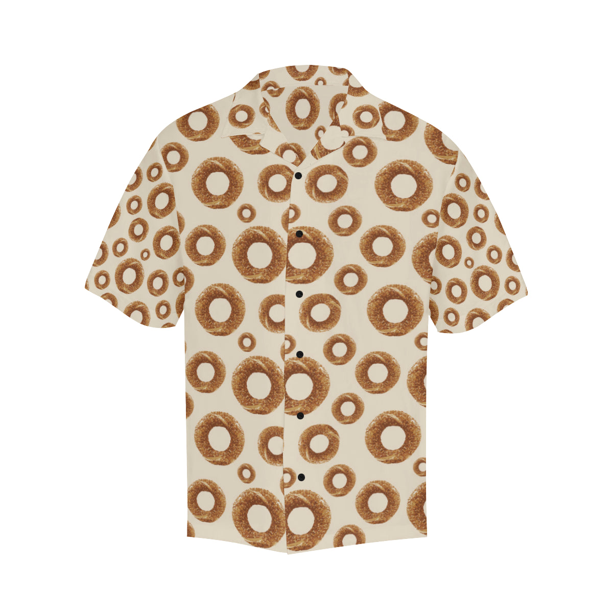 Bagel Pattern Print Design 01 Men's Hawaiian Shirt