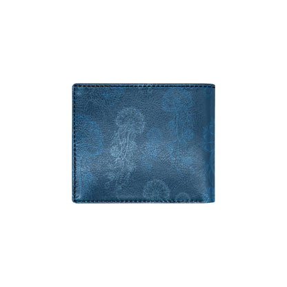 Jellyfish Pattern Print Design 01 Men's ID Card Wallet