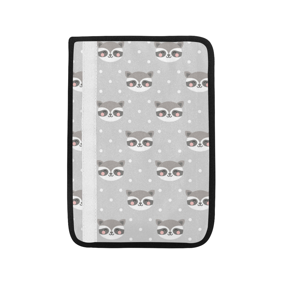 Raccoon Pattern Print Design A04 Car Seat Belt Cover